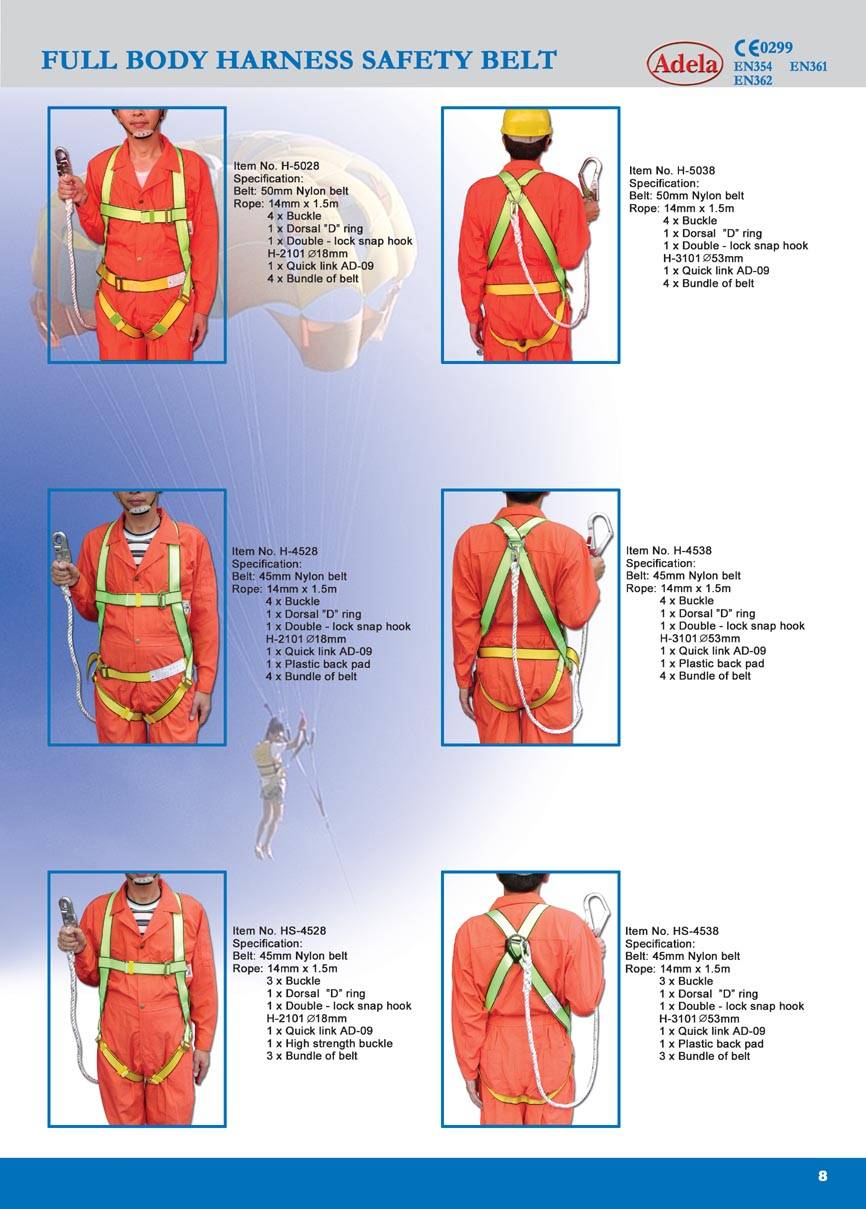 full body harness inspection
